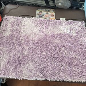 Purple Shaggy Bath Mat